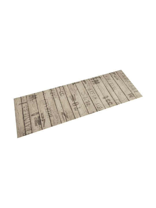 vidaXL Kitchen Mat Runner with Anti-slip Underlay Beige-grey 60x180εκ.