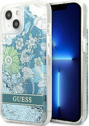 Guess Liquid Glitter Flower Задна корица Силико...