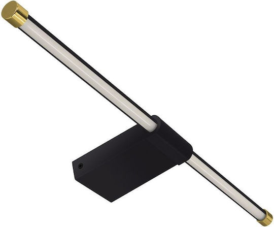 Ideus Klassisch Leuchte Wand mit Integrierter LED und Neutralweißes Licht Schwarz 50cm