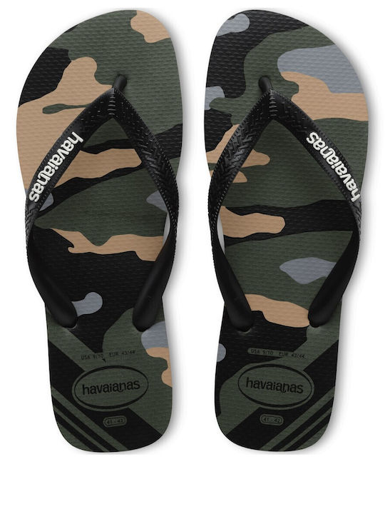 Havaianas Top Camu Ανδρικές Σαγιονάρες Μαύρες