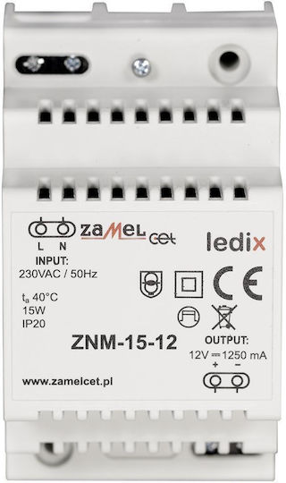 Zamel LED-Netzteil Leistung 15W mit Ausgangsspannung 12V