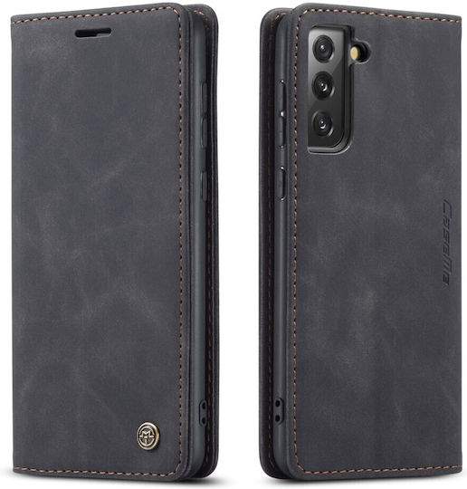 Caseme Brieftasche Leder Schwarz (Galaxy S21 FE 5G)