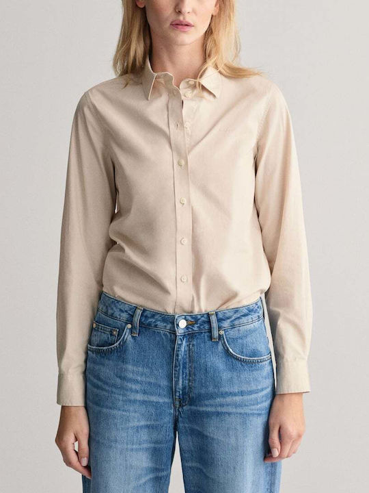 Gant Women's Long Sleeve Shirt Beige