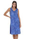 Primavera Damen Kleid Strand Blau