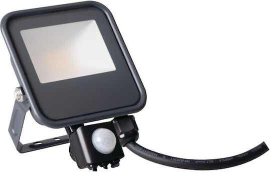 Kanlux Στεγανός Προβολέας LED 10W Φυσικό Λευκό 4000K με Αισθητήρα Κίνησης IP44