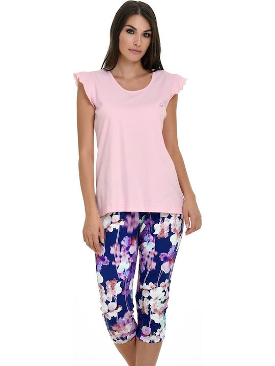 Primavera Sommer Damen Pyjama-Set Rosa