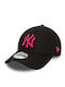 Neue Era Erwachsene Unisex Liga Essentials 9forty New York Yankees Cap Schwarz Rosa 60503372 Neue Era