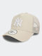 New Era Essential Trucker Cap Beige