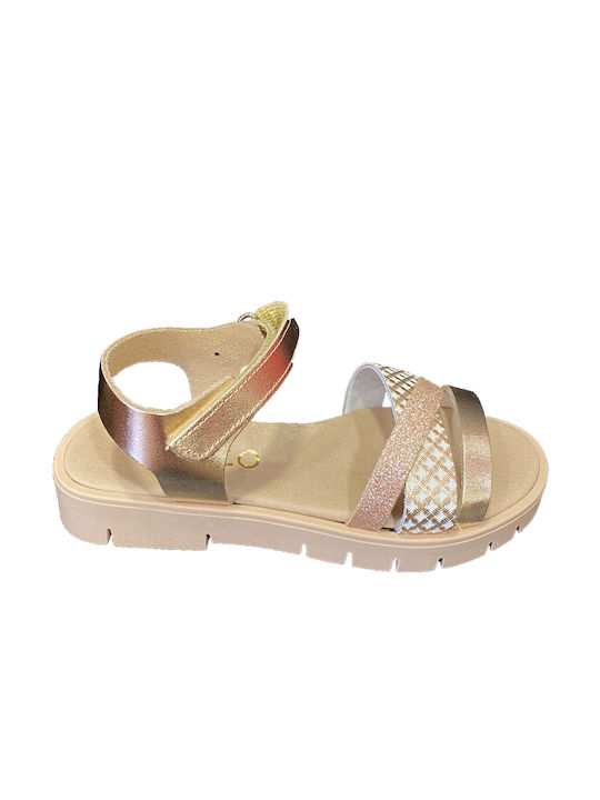 Ricco Mondo Kinder Sandalen Anatomisch Rose Gold