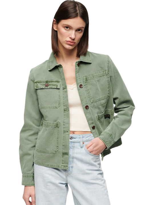 Superdry Γυναικείο Jade Green Overshirt