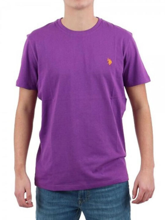 U.S. Polo Assn. Herren T-Shirt Kurzarm Purple