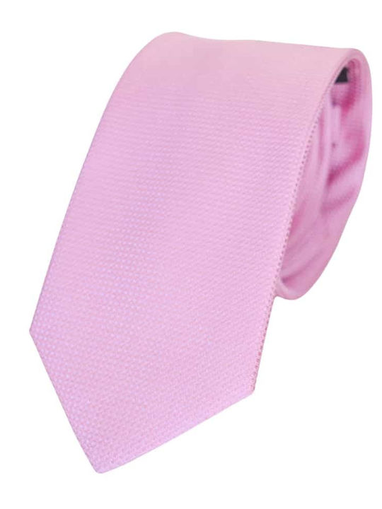 Cravată de mătase Octopus Pink Solid Color 7,5 Hm