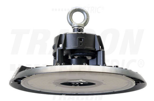 Tracon Electric Lumină clopot comercială 150W Alb natural cu LED încorporat Negru