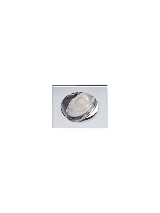 Kanlux Platz Rahmen für Spots GX5.3 Silber 8.1x8.1cm. 1Stück