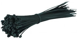 Pack of 100pcs Black Plastic Cable Ties 200x2.9mm