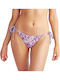 Boho Mix Bikini Slip Mit Schnürung Flieder