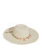 Achilleas Accessories Wicker Women's Hat Beige