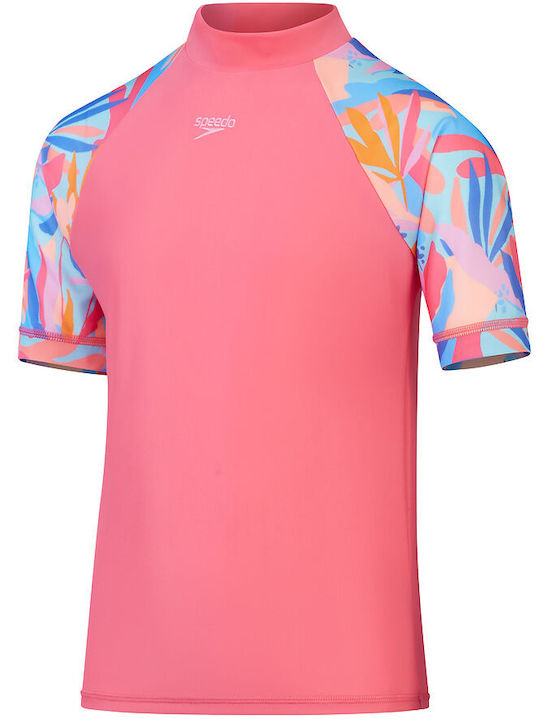 Speedo Kinder Badeanzug Rashguard Fuchsia