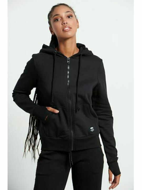 BodyTalk Women's Hooded Cardigan Black