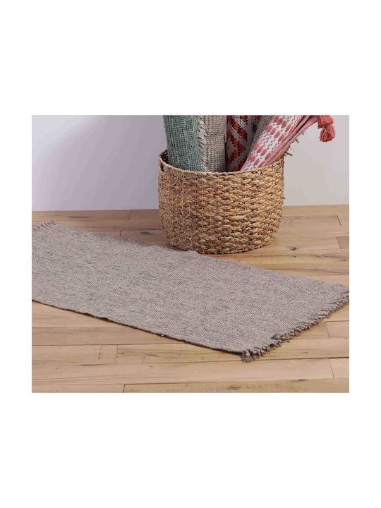 Nef-Nef Homeware Rebel Rutschfest Teppich Rechteckig Sommer aus Jute Beige
