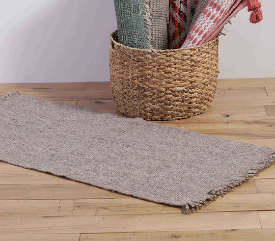 Nef-Nef Homeware Rebel Αντιολισθητικό Χαλί Ορθογώνιο Καλοκαιρινό από Γιούτα Beige 70x140cm