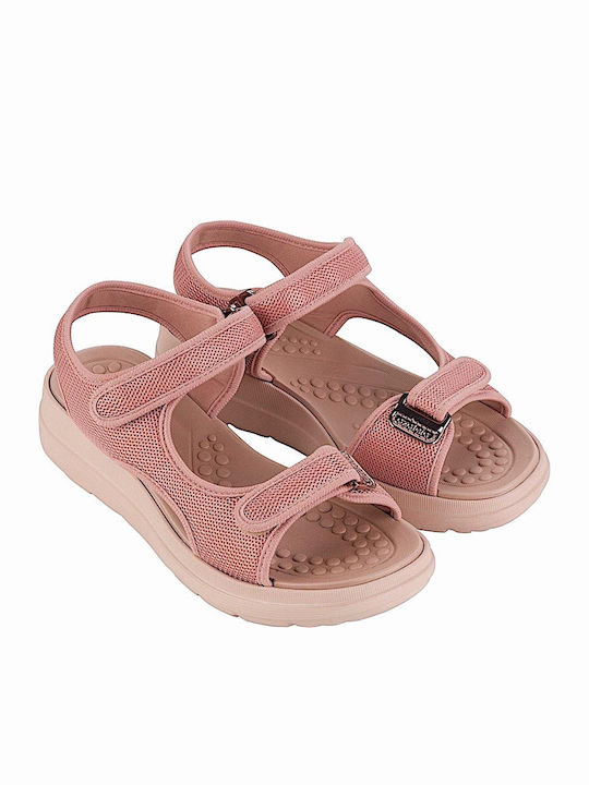 Azaleia Damen Flache Sandalen Anatomisch in Rosa Farbe