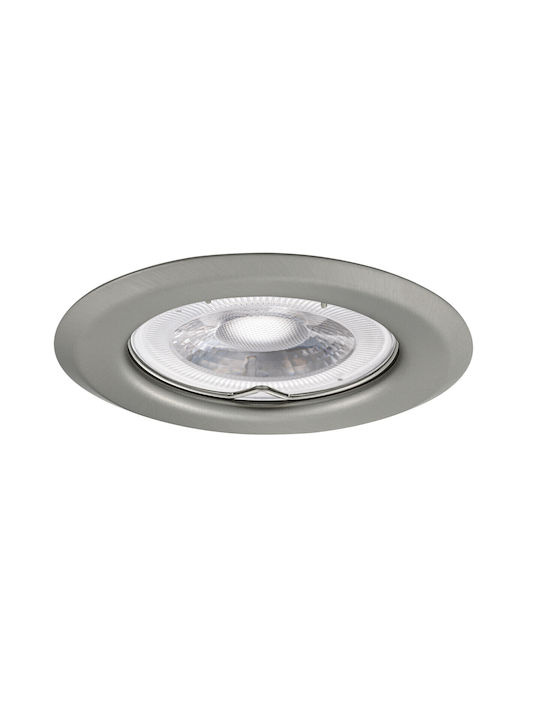 Kanlux Rahmen für Spots GX5.3 Silber 8.2x8.2cm. 1Stück