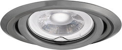 Kanlux Round Ceiling Spot with Built-in LED and Natural White Light Grey 9.5x9.5cm Kanlux Round Ceiling Spot with Built-in LED and Natural White Light Grey 9.5x9.5cm