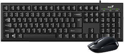 Genius KM-160 Tastatur & Maus Set Englisch US