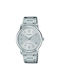 Casio Collection Uhr Batterie mit Silber Metallarmband