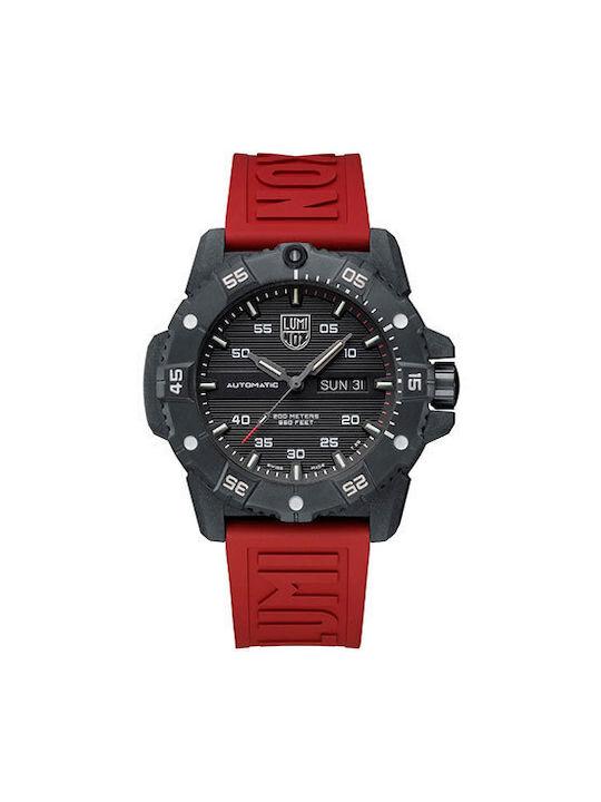 Luminox Uhr Automatisch mit Rot Kautschukarmband