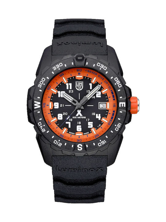 Luminox Watch Battery with Black Rubber Strap