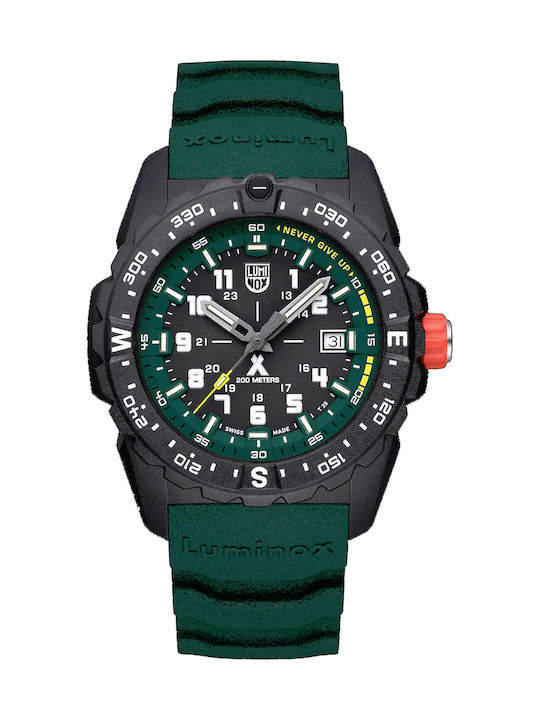 Luminox Ρολόι Μπαταρίας με Πράσινο Καουτσούκ Λουράκι