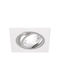 Struhm Square Metallic Recessed Spot with Socket GU10 White 1pcs