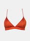 Rock Club Triangle Bikini Top Terracotta