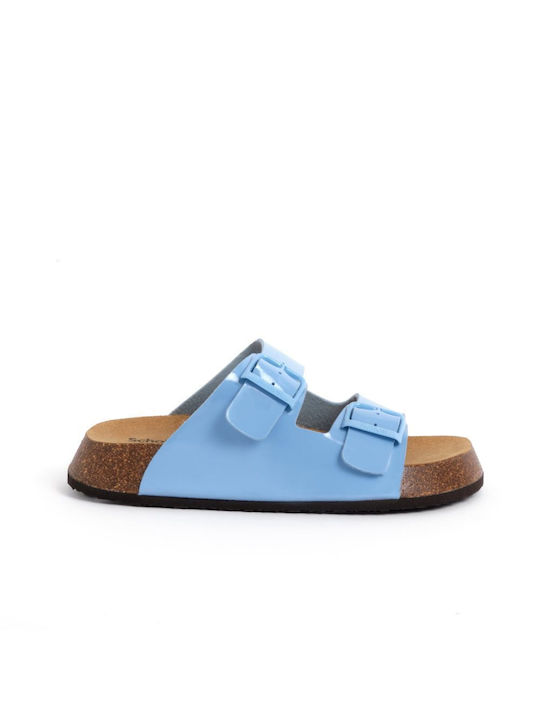 Scholl Damen Flache Sandalen in Hellblau Farbe