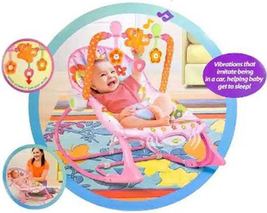 Elektrisch Baby Relax mit Musik und Vibration Rosa