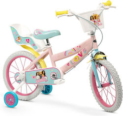 Toimsa 16" Kinder Fahrrad Stadt Rosa