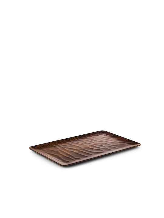 Espiel Hybrid Servierplatte Rechteckig Kunststoff Kastanie 32,5x17,5cm 6Stücke