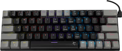 White Shark WAKIZASHI Tastatură Mecanică de Gaming cu Albastru personalizat întrerupătoare și iluminare RGB Black/Grey