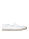 Men's Leather Moccasins White