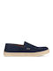 Men's Leather Moccasins Blue