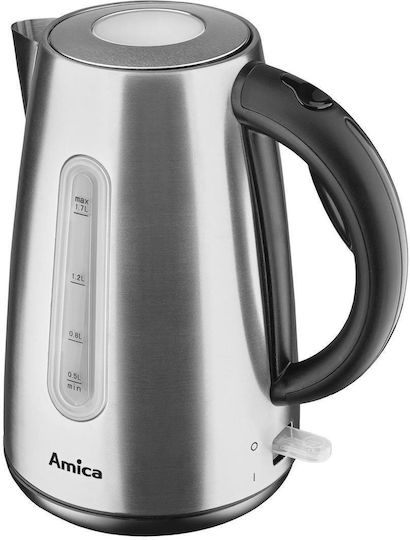 Amica Βραστήρας 1.7lt 2200W Ασημί