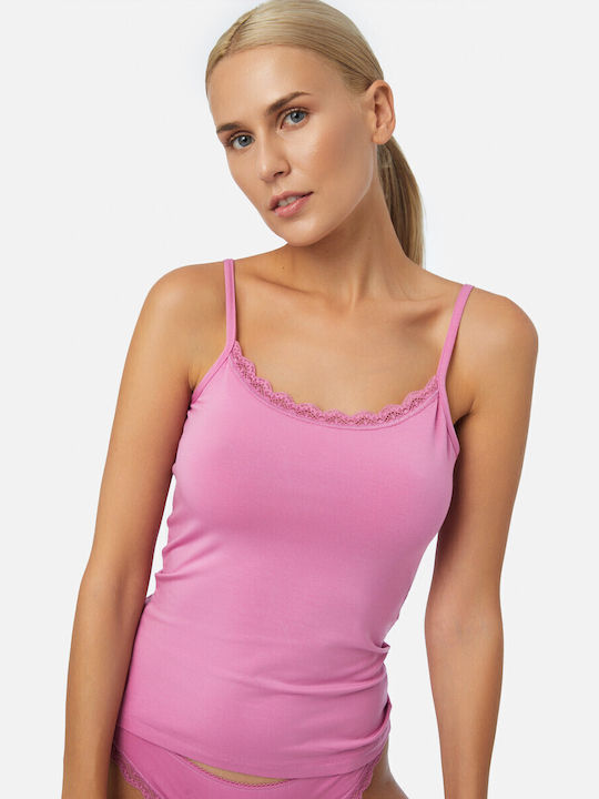 Fimelle Elegance Women's Sleeveless T-Shirt Cyclamino
