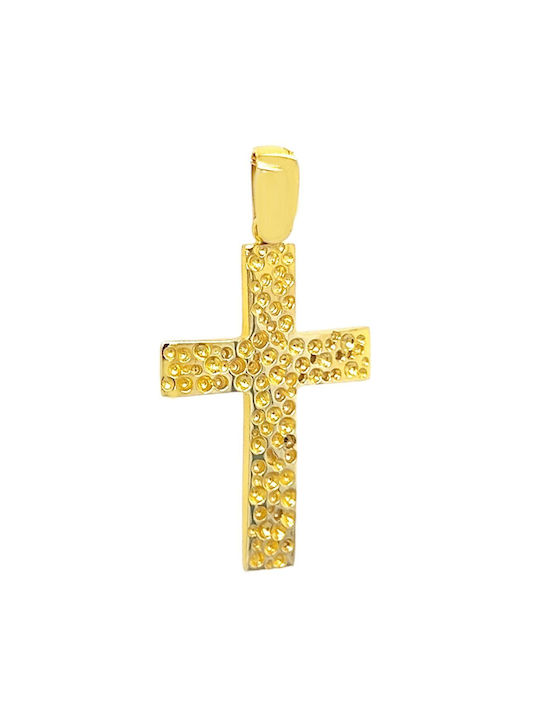 Xryseio Damen Gold Kreuz 9K