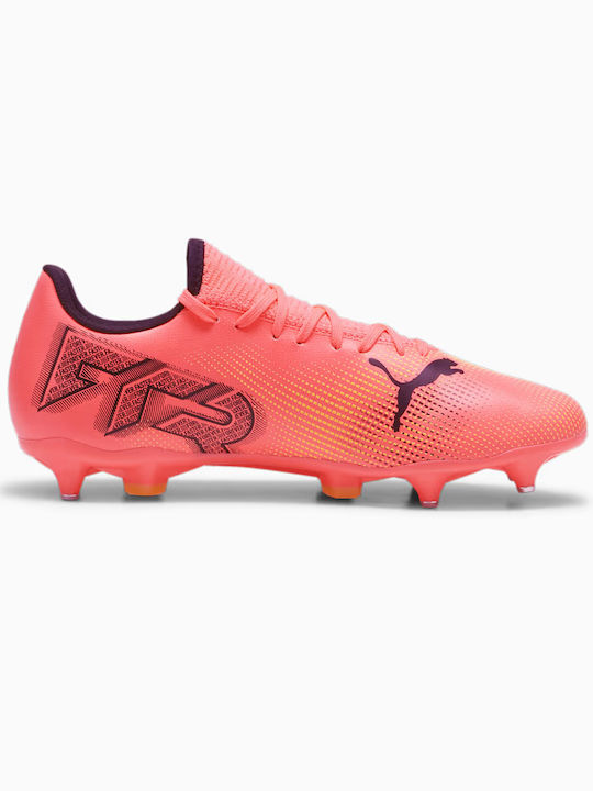 Puma Future 7 Play MxSG Low Football Shoes with Cleats Red