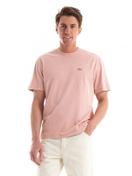 Lacoste Ανδρικό Αθλητικό T-shirt Κοντομάνικο Light Salmon