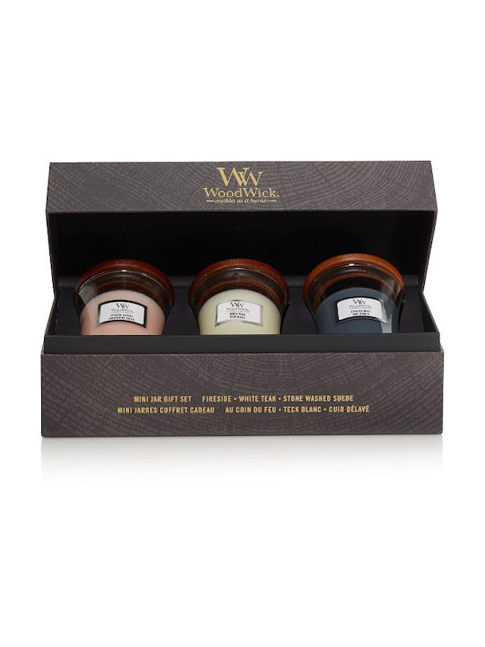 Woodwick Gift Set 3× Small Candle