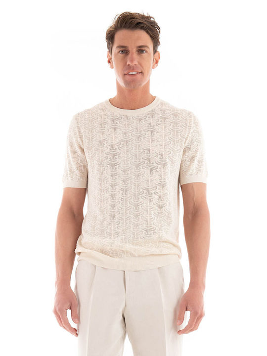 Paul Miranda Men's Sweater Ecru