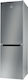 Indesit Kühl-Gefrierkombination 339Es H188.9xB59.5xT65.5cm. Inox LI8S2ES